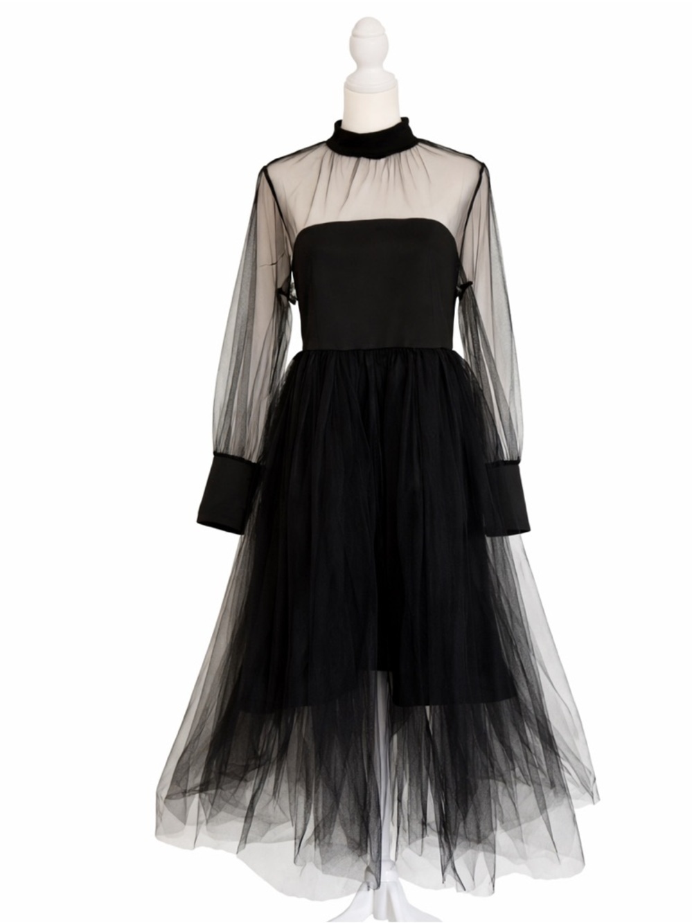 Deb Black Long Sleeve Dress